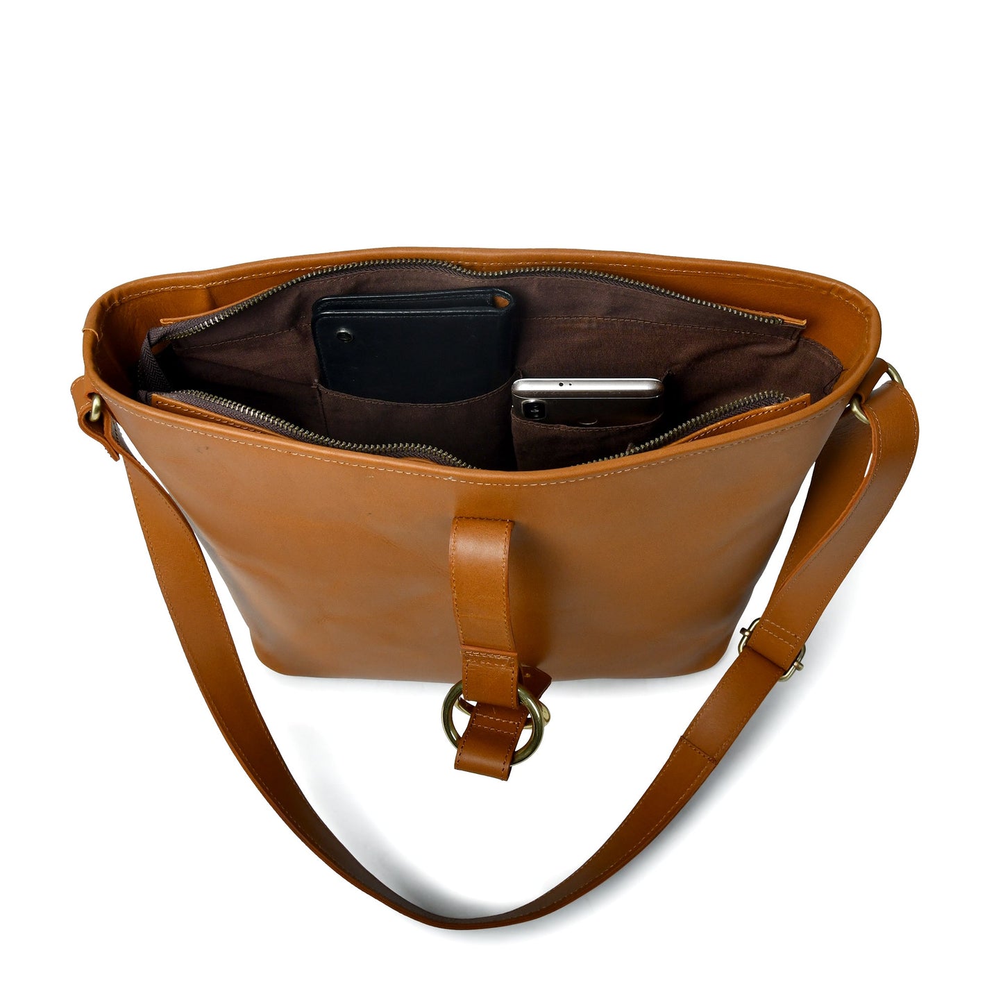Alanis Leather Tote Bag - Mini Crossbody-3