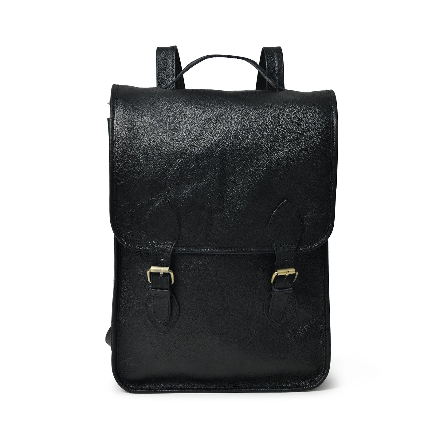 Penny Leather Backpack- Black-0