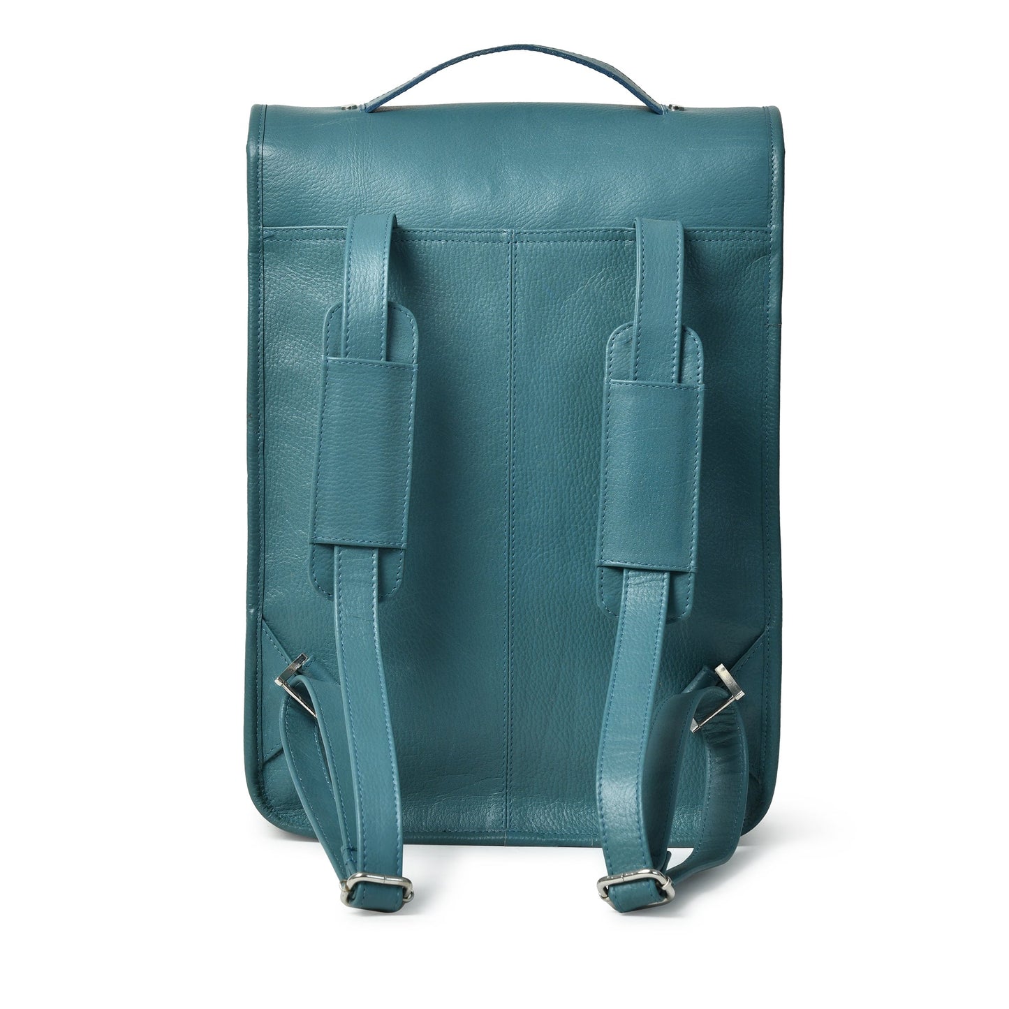 Penny Leather Backpack- Blue-3