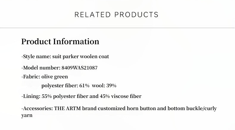 "Vertical Texture" Wool Tweed Coat Detachable Fur Collar Suit Parker-3