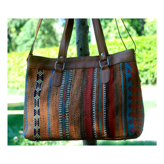 Kilim Leather Hoki Bag-4