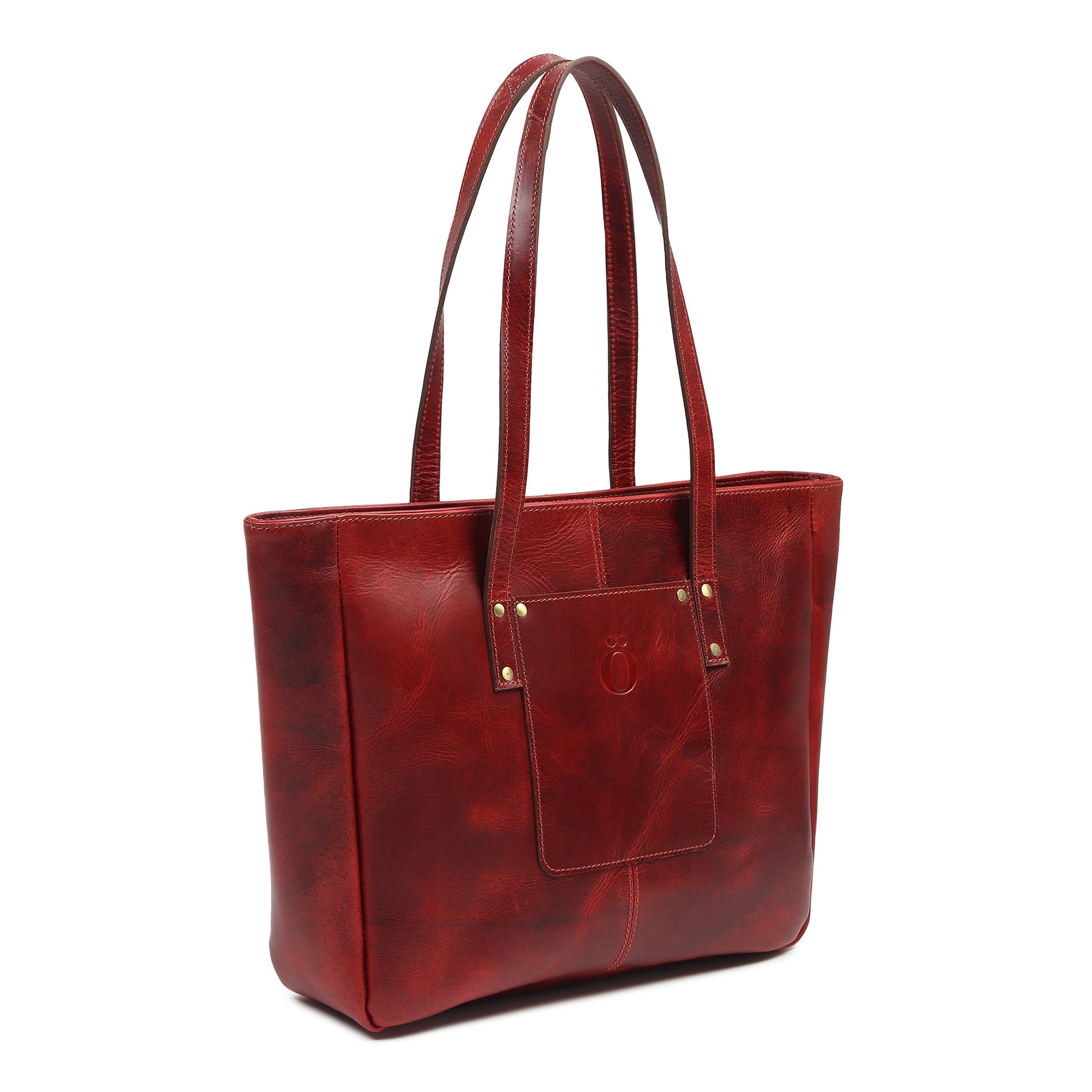 Handmade Everyday Leather Tote Bag – Full-Grain Leather for Women & Work-2