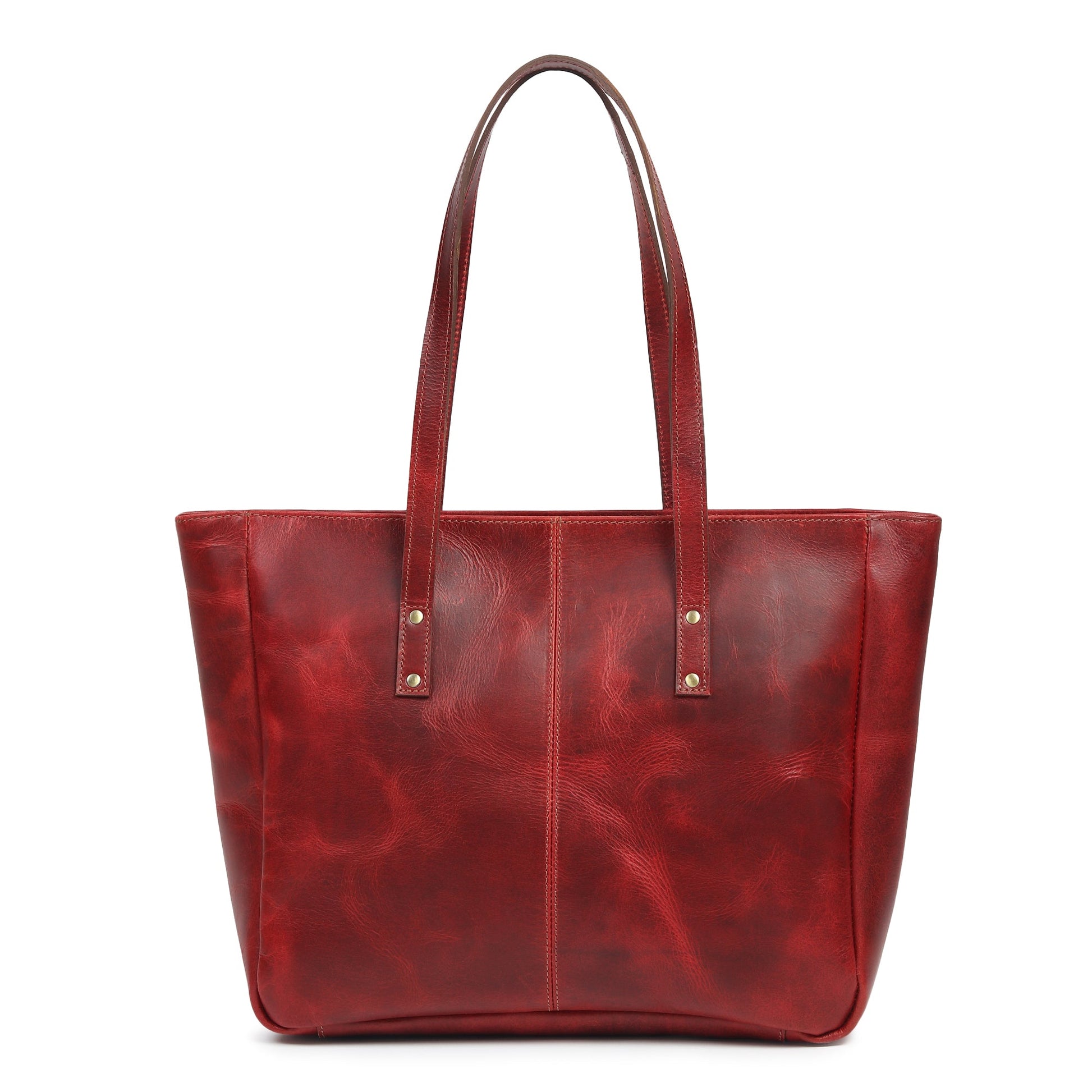 Handmade Everyday Leather Tote Bag – Full-Grain Leather for Women & Work-4
