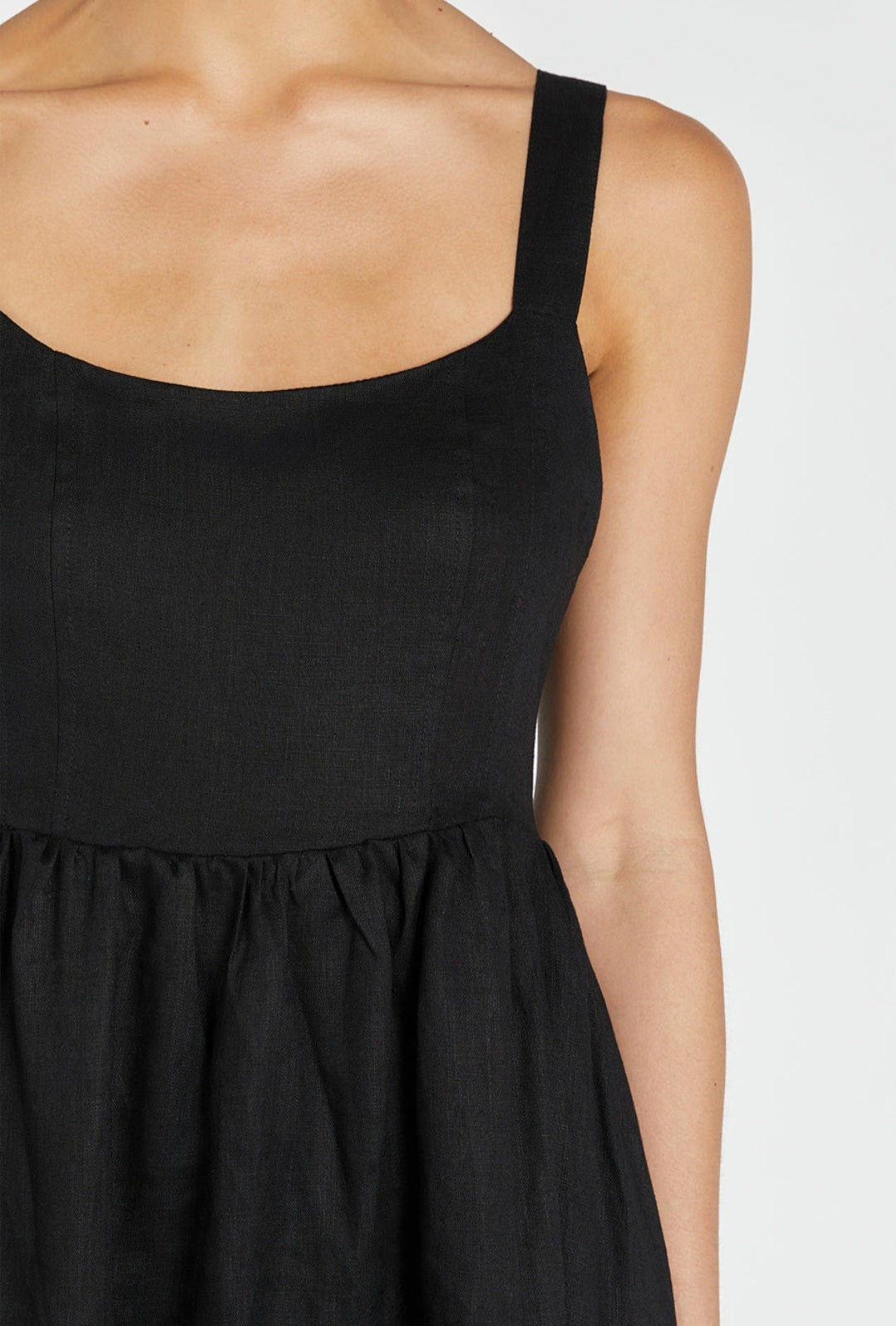 Black Linen Dress | Maxi Dress | Linen Dress | Linen Clothing | 100% Organic Linen-4